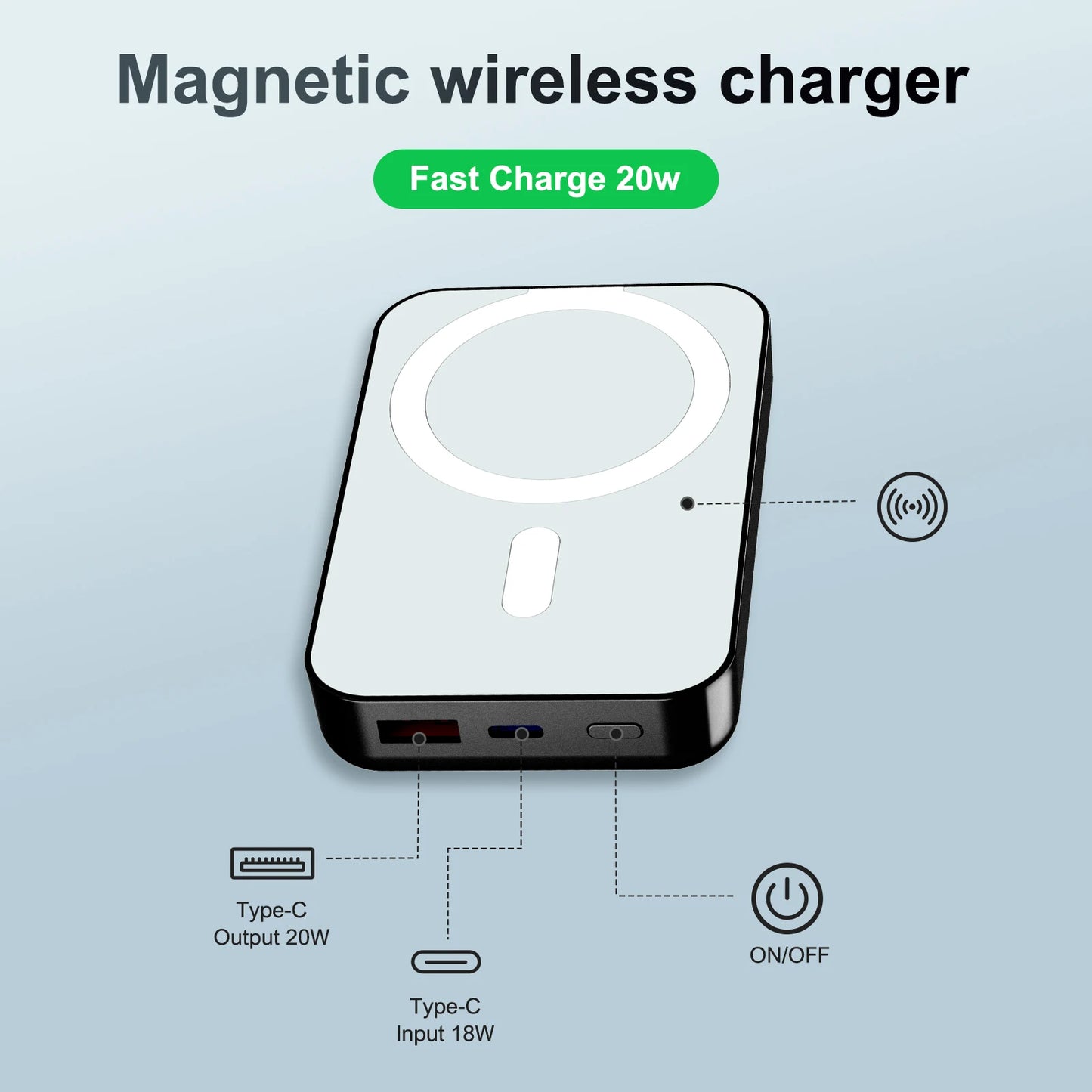 Realexity SnapCharge Pro | MagSafe Battery Pack