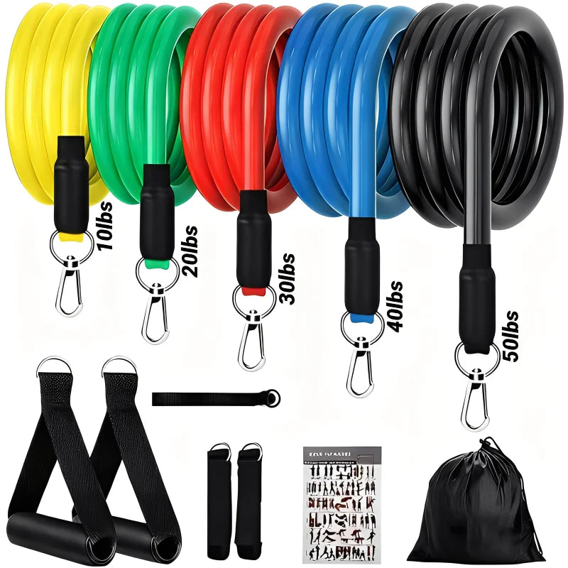 Complete Realexity FlexBand Pro Set resistance band training kit with carry bag