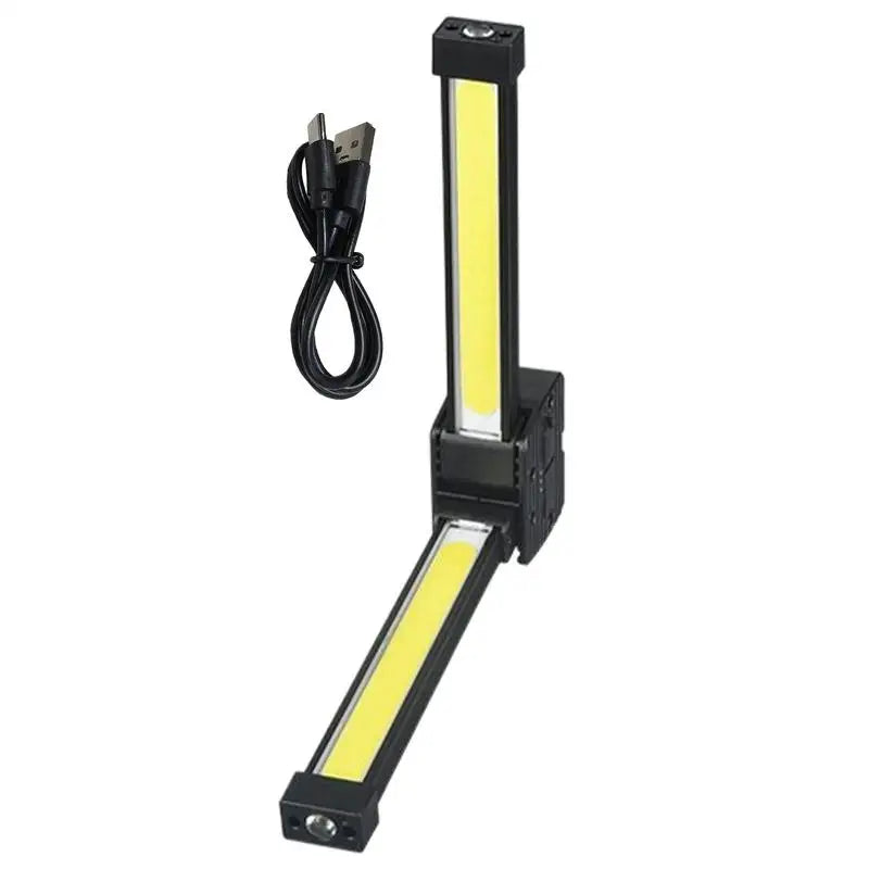 Realexity FlexBeam Pro foldable LED light showing adjustable 180 degree design