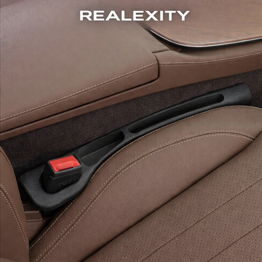 Realexity GapGuard car seat gap filler preventing phone and keys from falling between seat and console