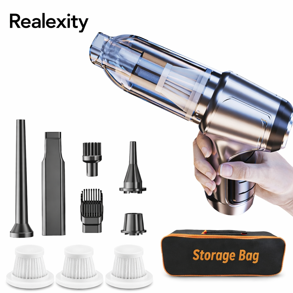 Realexity PowerVac Mini | Compact Car Cleaning System